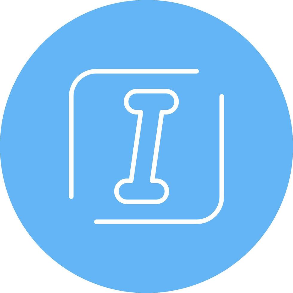 Italic Vector Icon