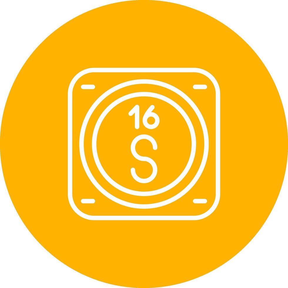 Sulfur Vector Icon