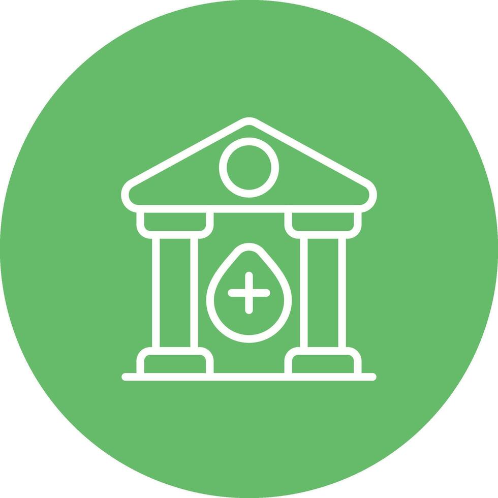 Blood Bank Vector Icon