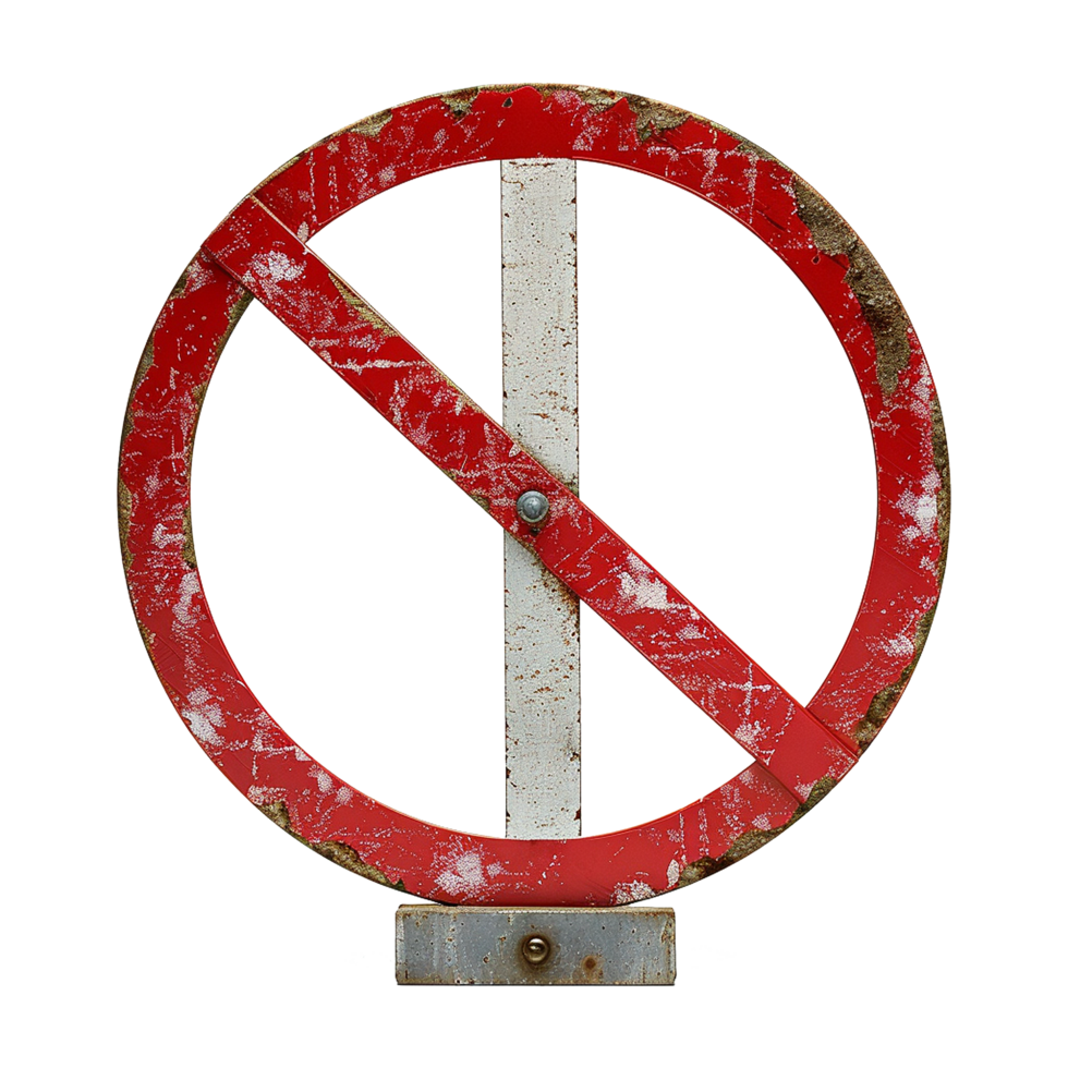 AI generated No smoke sign isolated on transparent background png