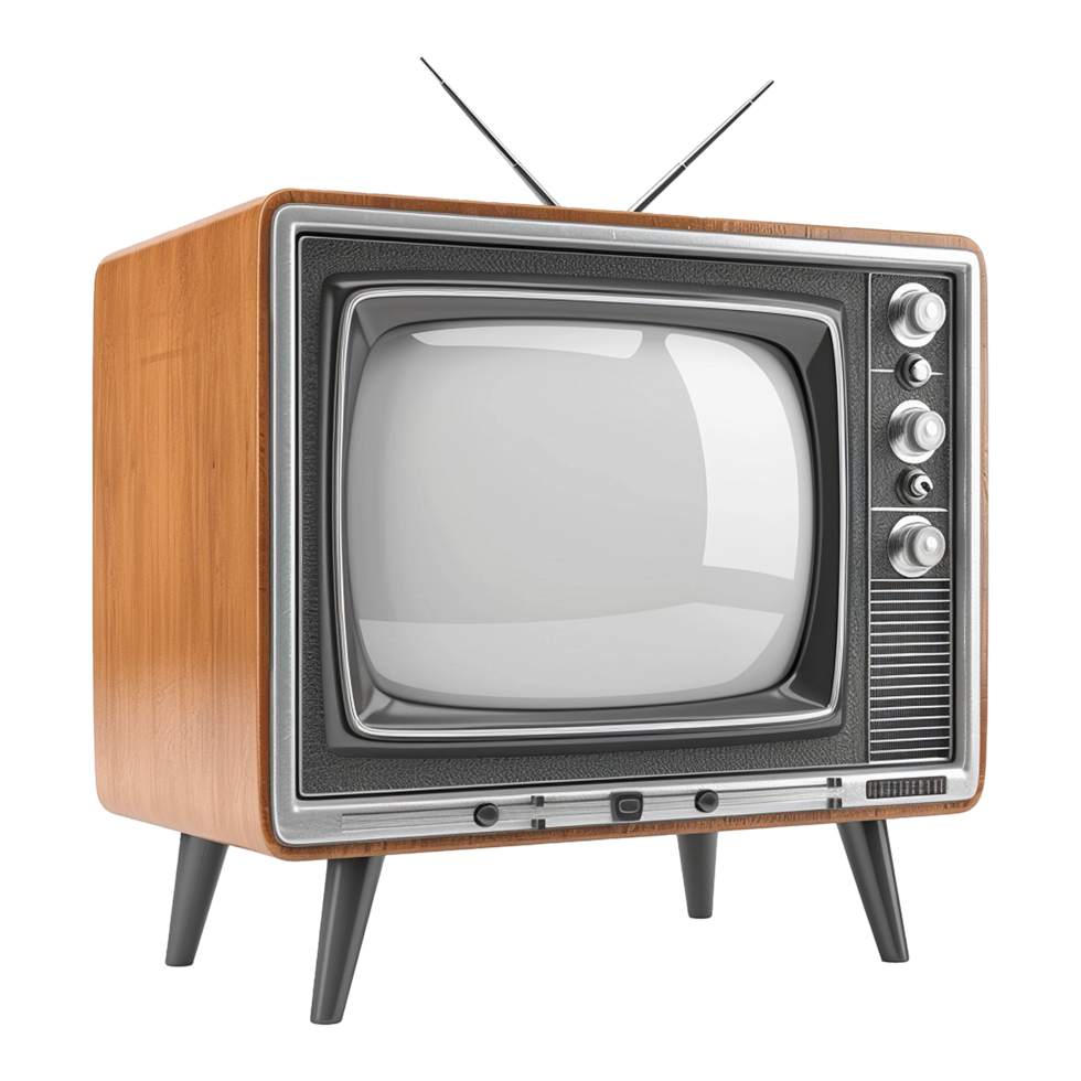 AI generated Television isolated on transparent background png