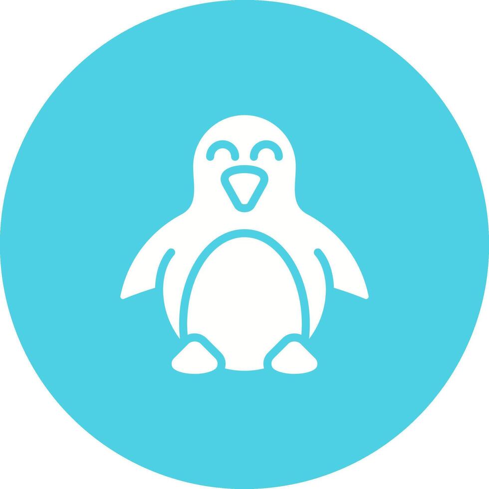 icono de vector de pingüino