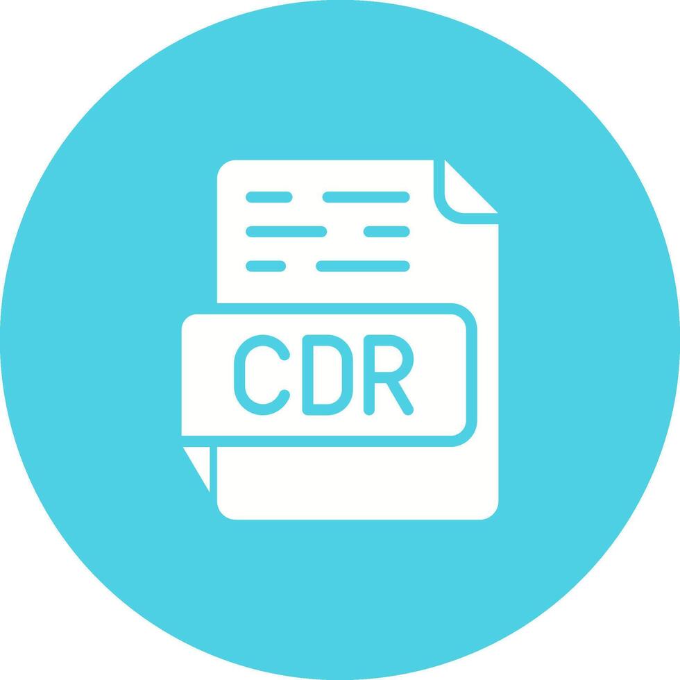 icono de vector de cdr