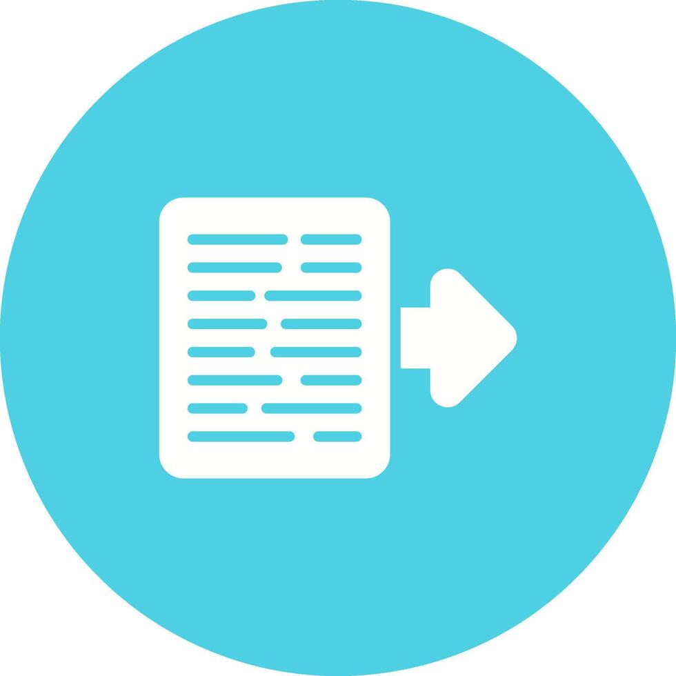 Document Export Vector Icon