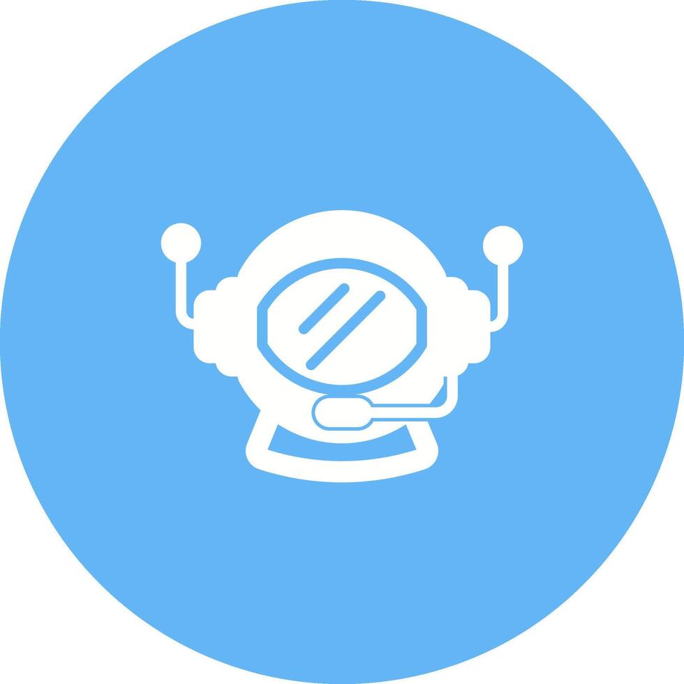 Astronaut Helmet Vector Icon