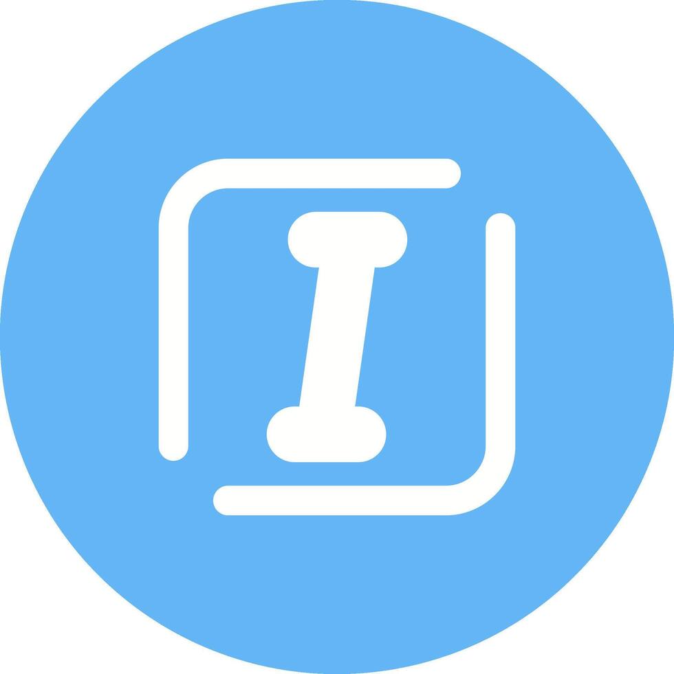 Italic Vector Icon