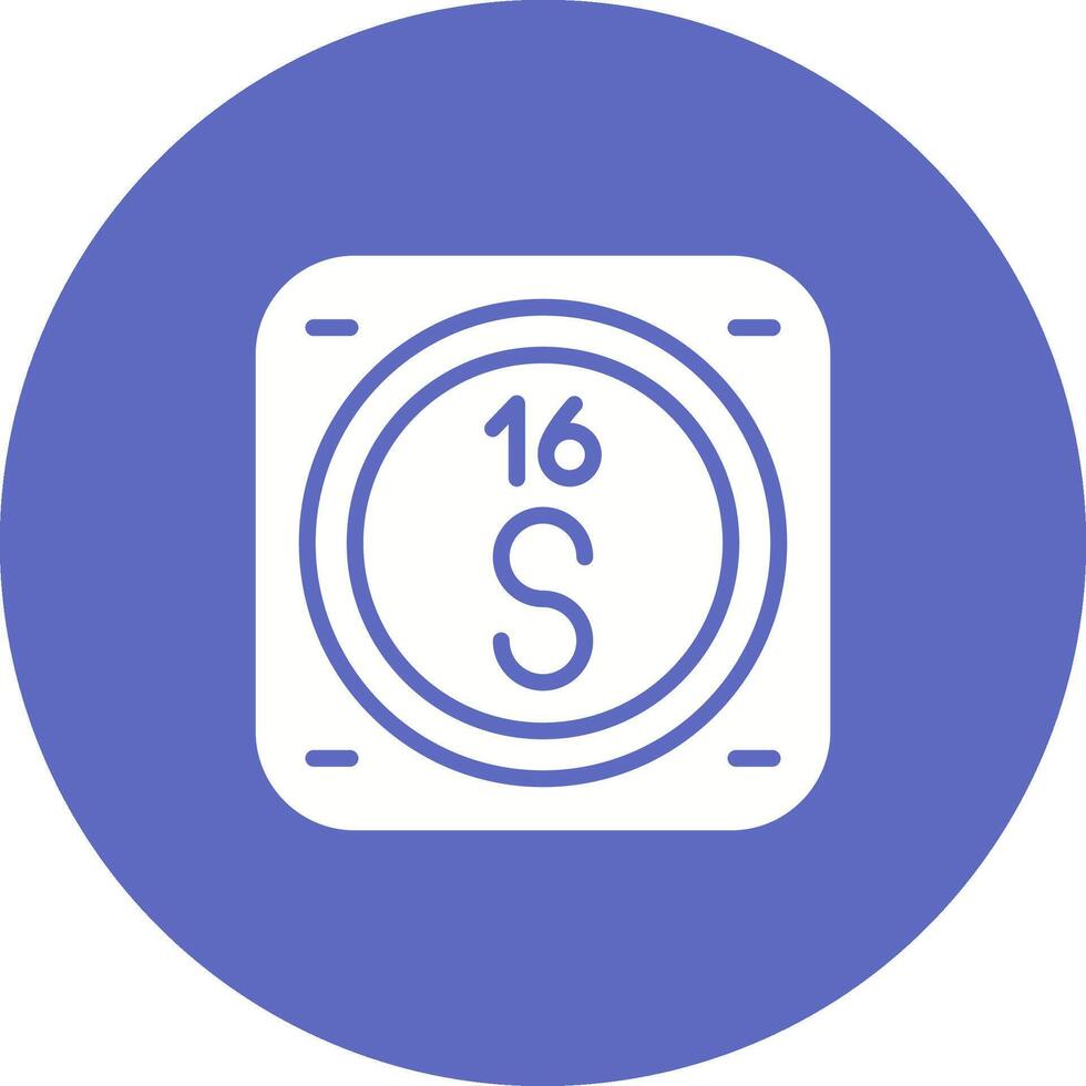 Sulfur Vector Icon
