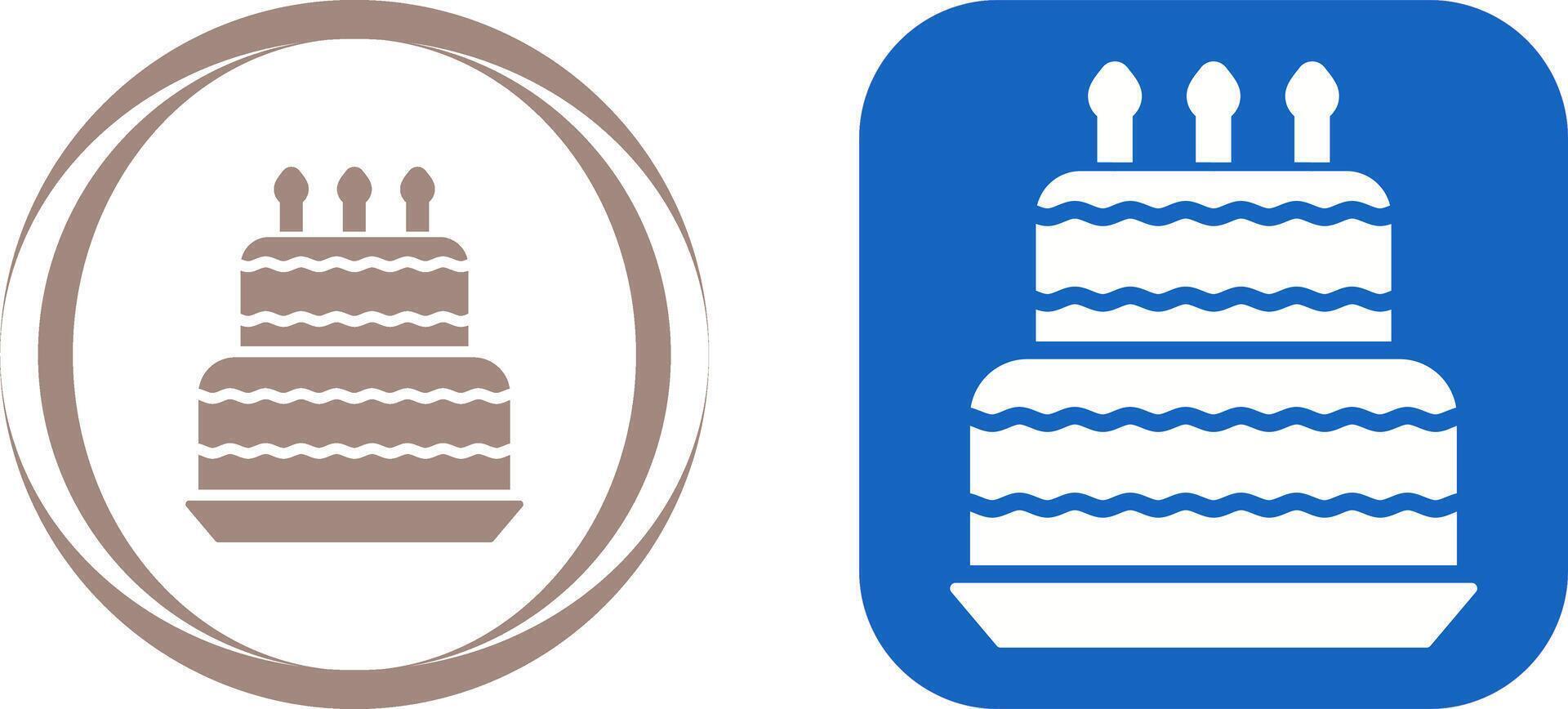 Birthday cake Vector Icon