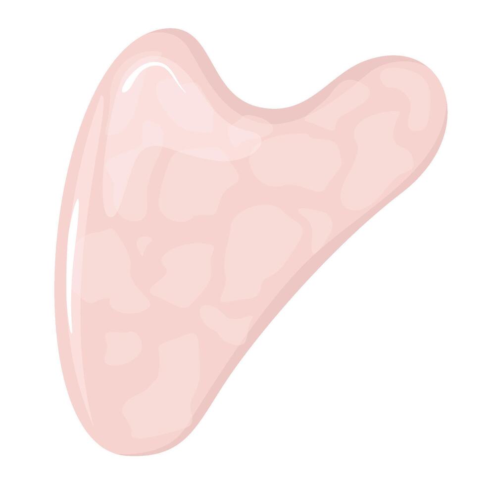 Accessory for gua sha massage. vector