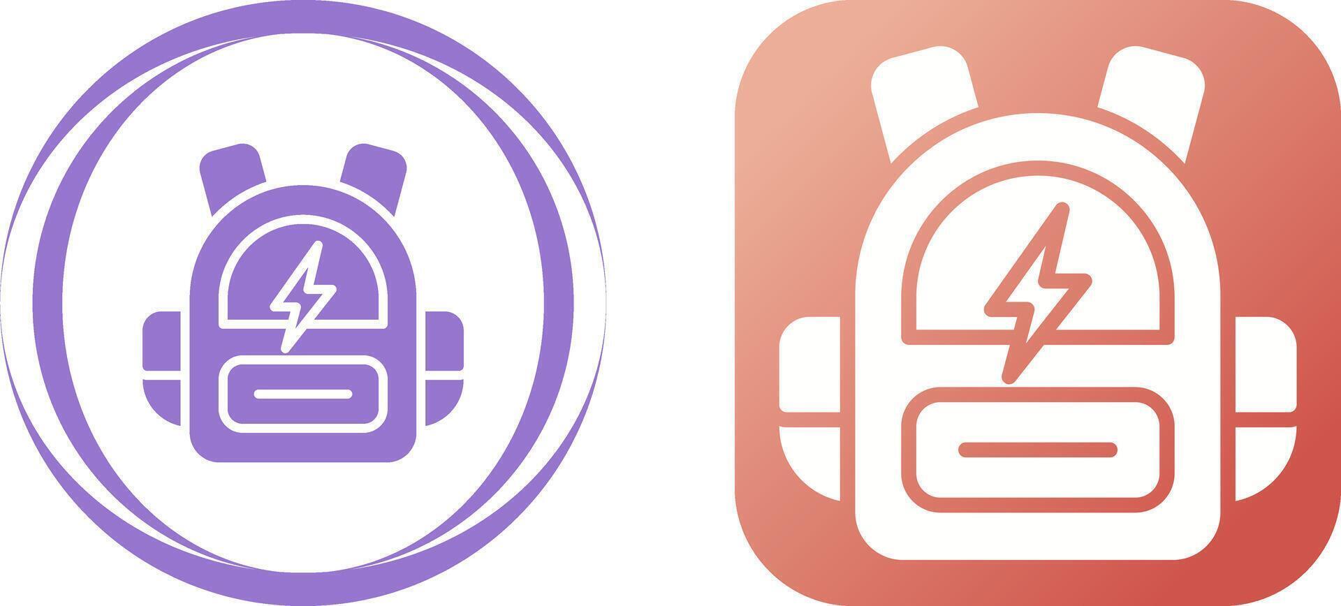 Smart Backpack Vector Icon