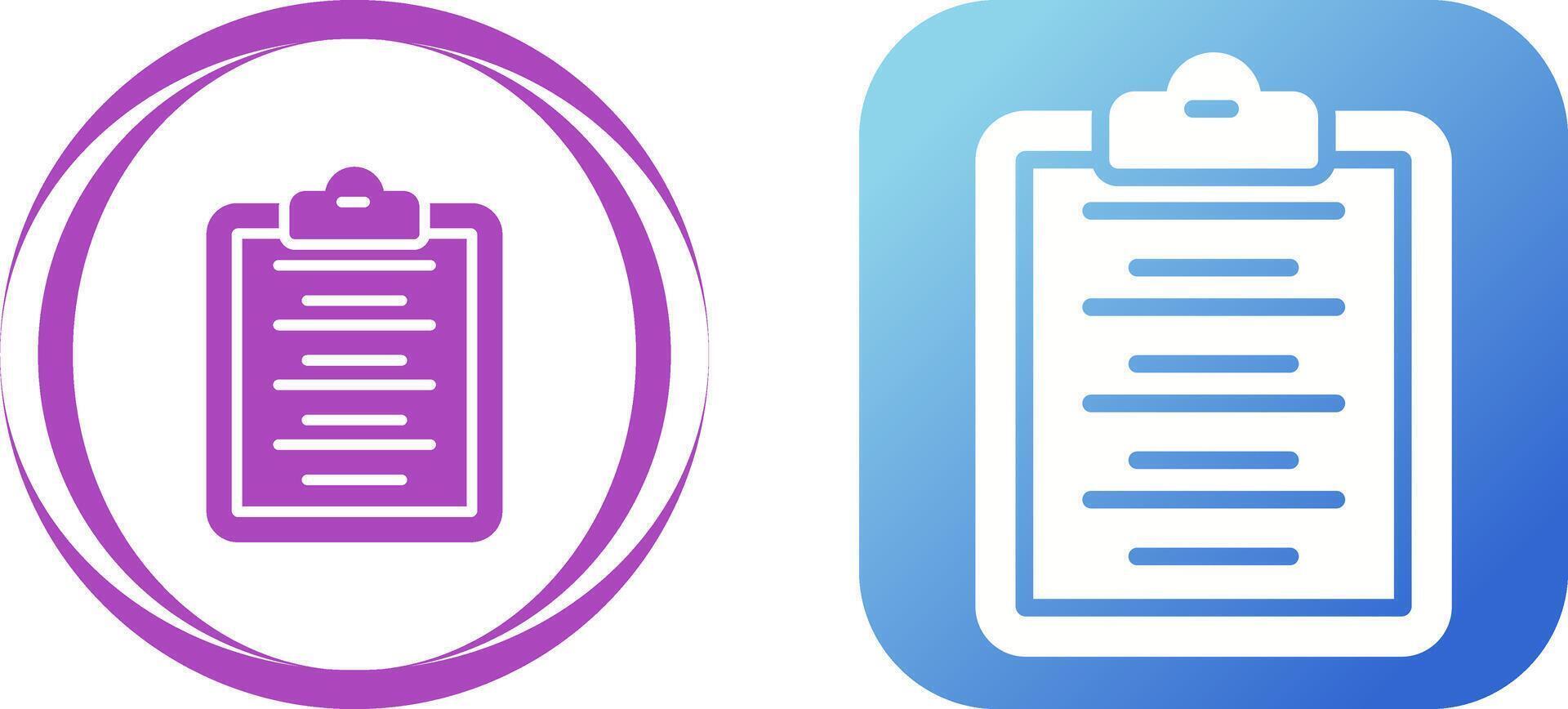 Writing Pad Vector Icon
