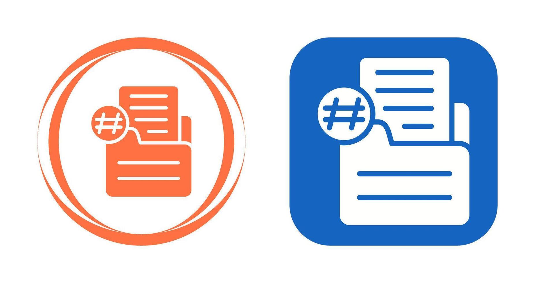 Document Numbering Vector Icon