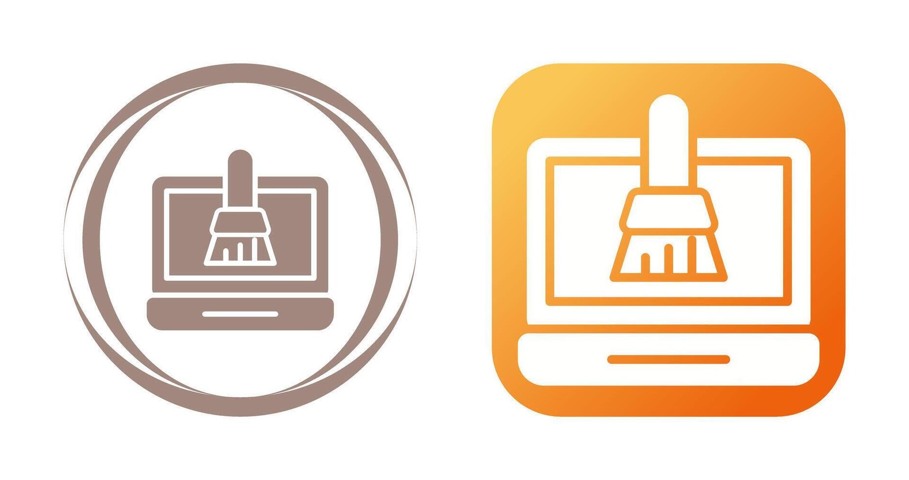 Disk Cleanup Vector Icon