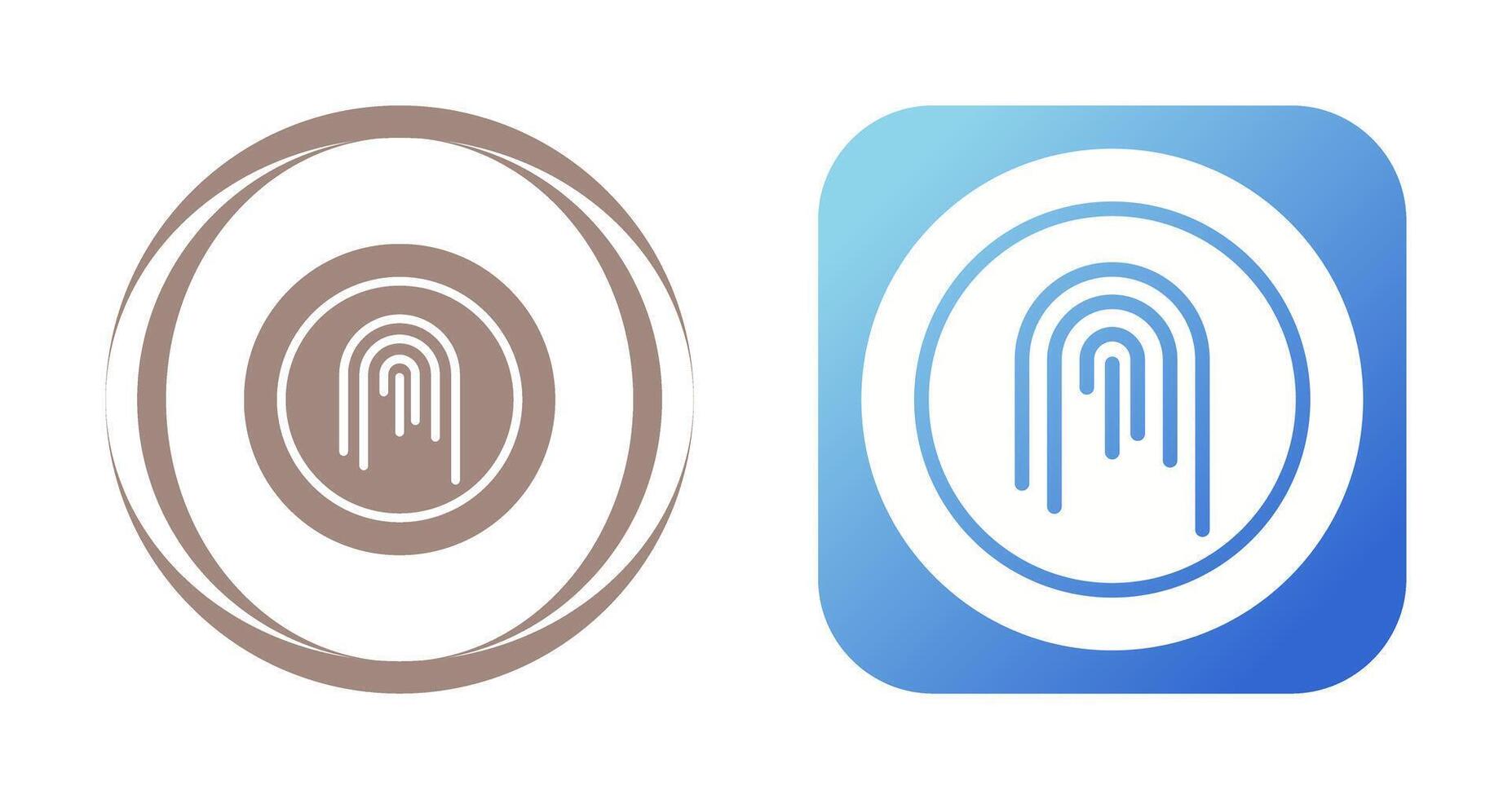 Fingerprint Vector Icon