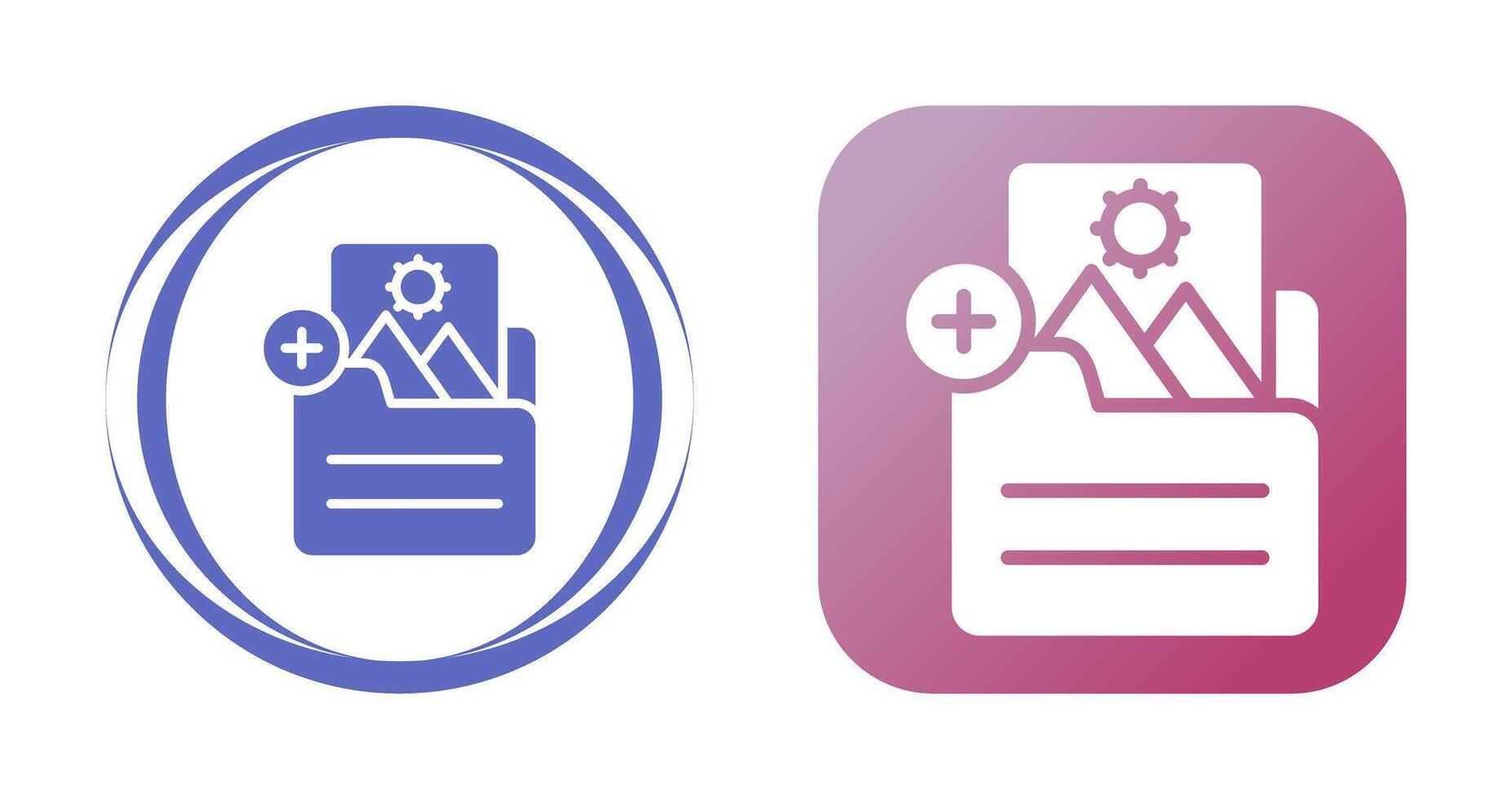 Document Insert Image Vector Icon