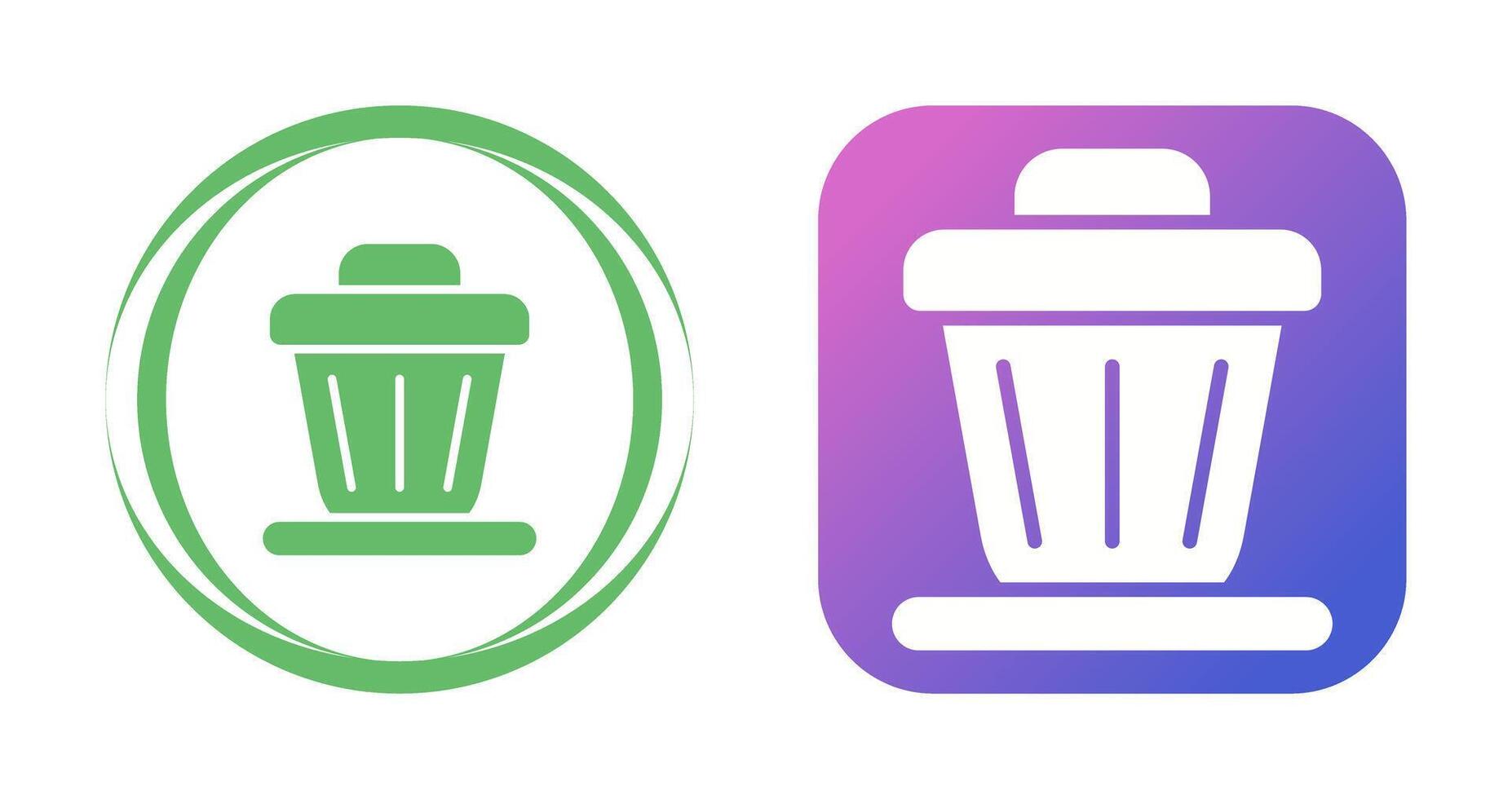 Trash bin Vector Icon