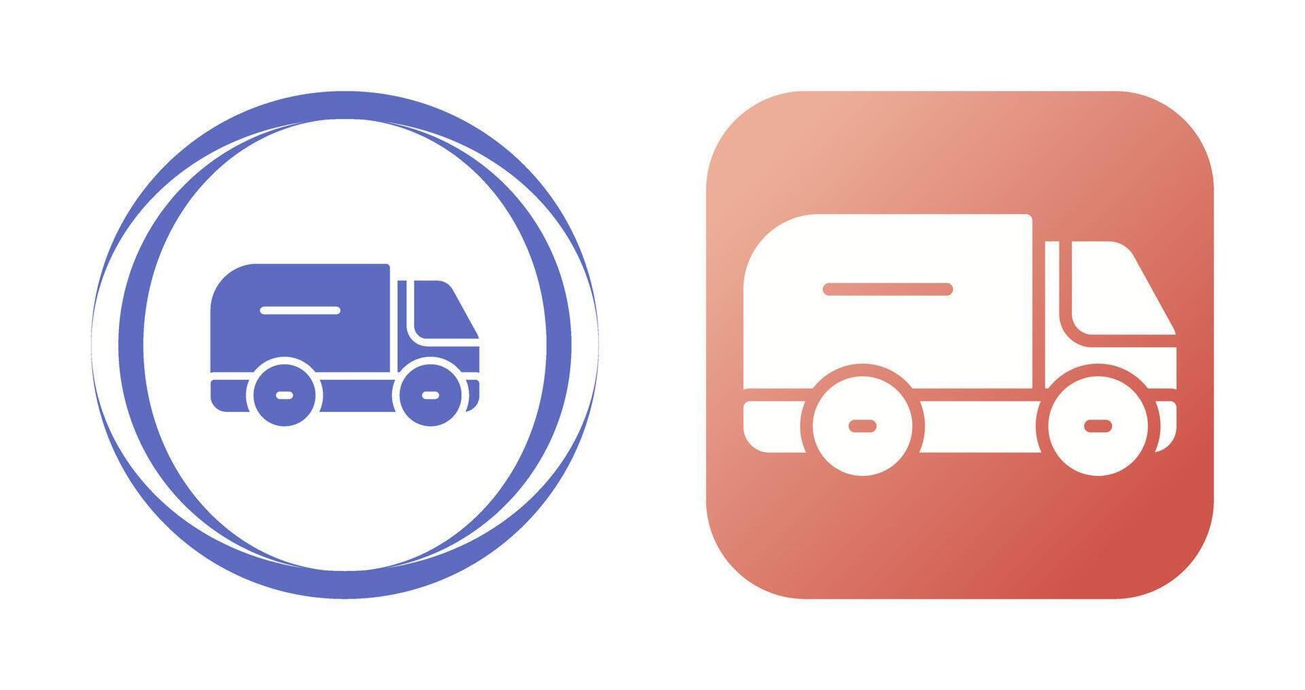 Truck Side Vector Icon