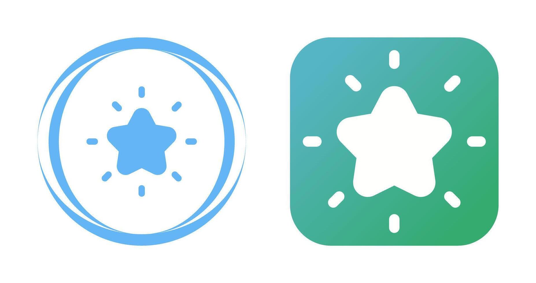 Shining star Vector Icon