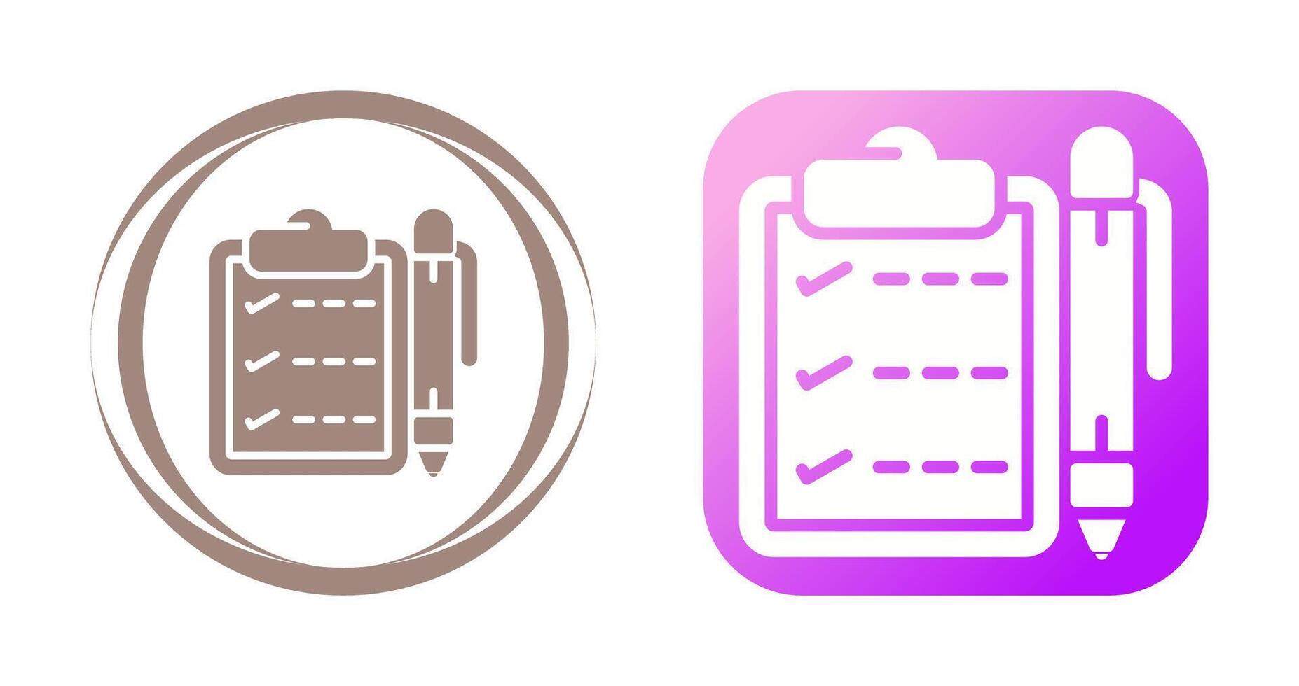 Notepad with pen Vector Icon