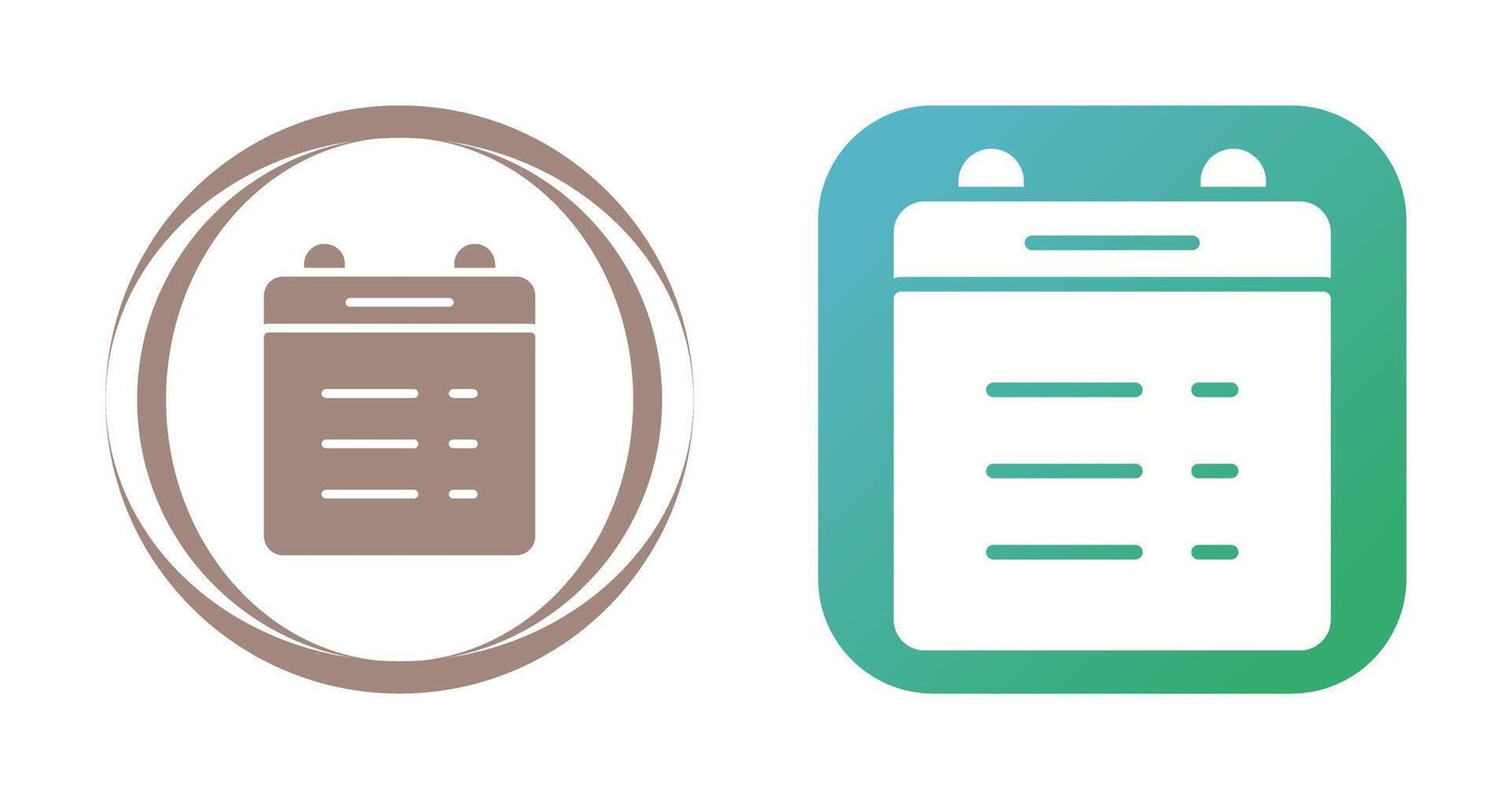 Calender Lines Vector Icon