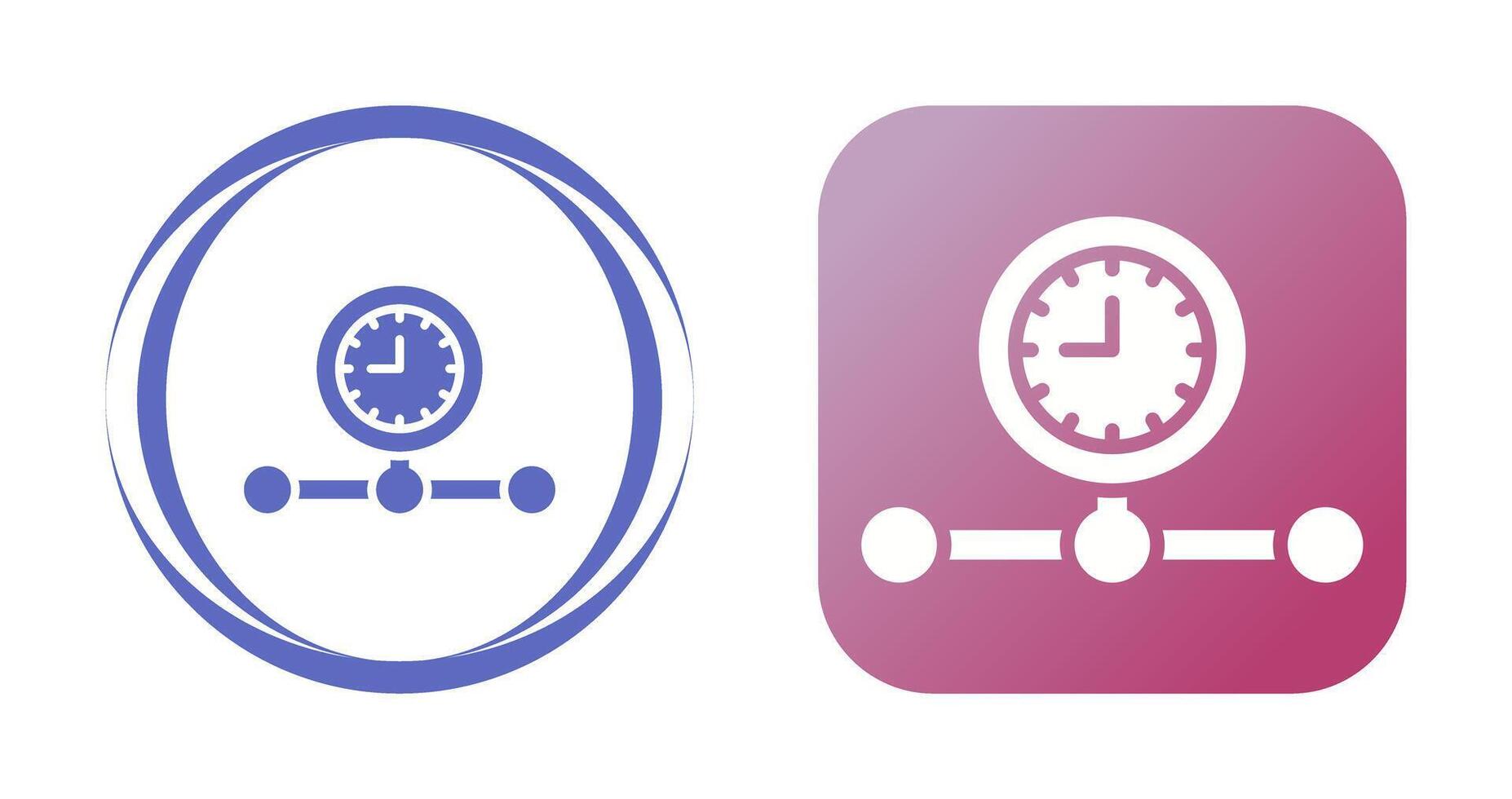 icono de vector de línea de tiempo