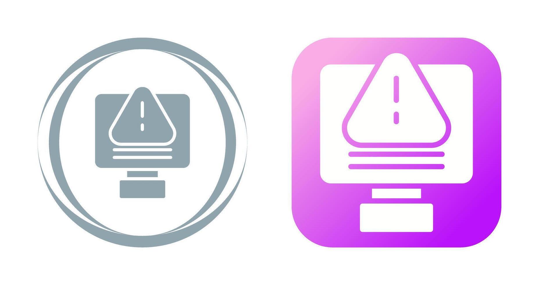 IT System Failure Vector Icon