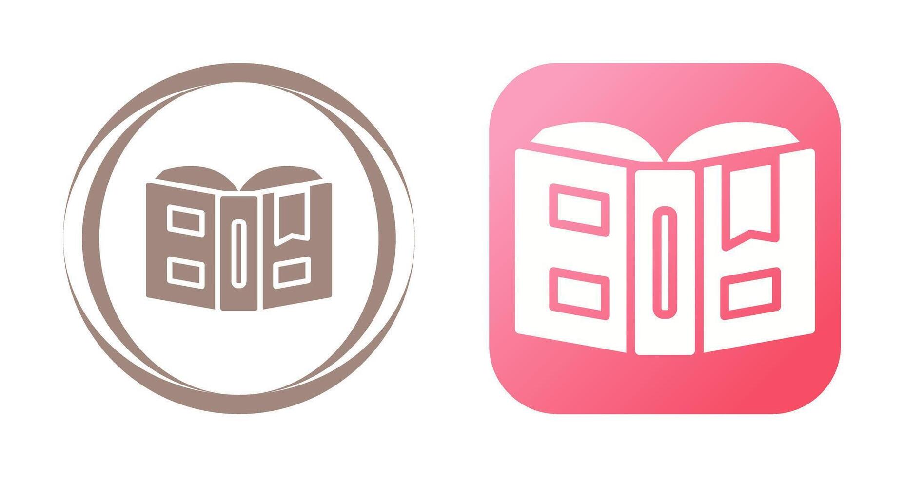 Open book with bookmark Vector Icon