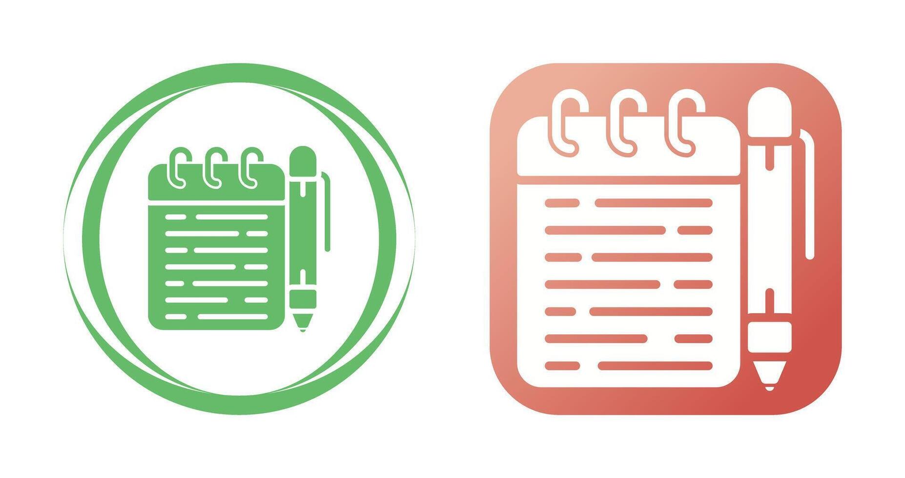 Memo pad Vector Icon