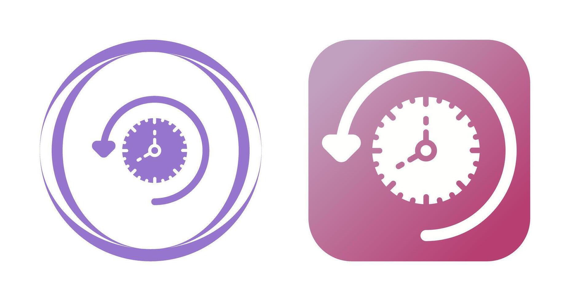 Time Past Vector Icon