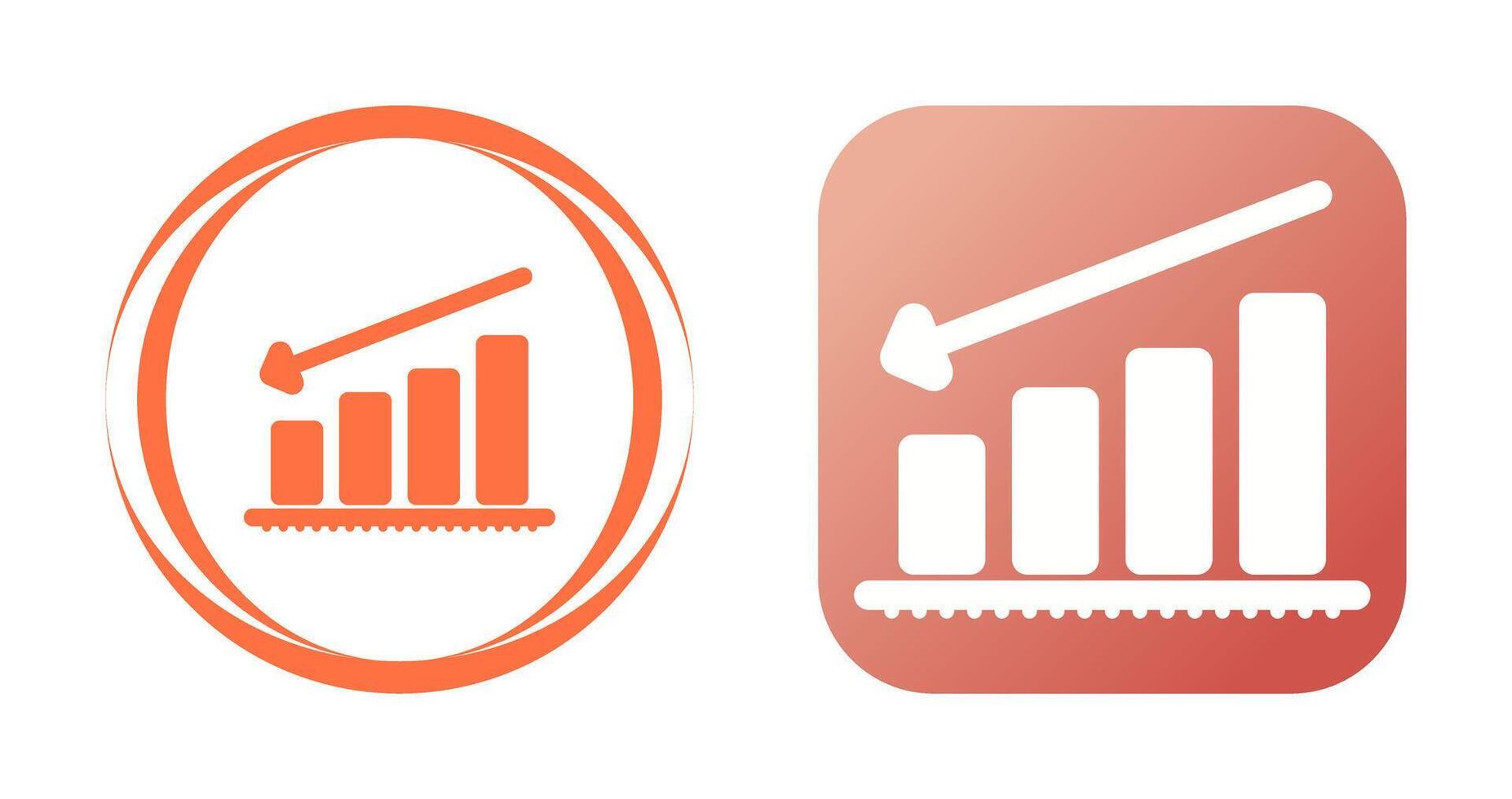 Chart Decreasing Vector Icon