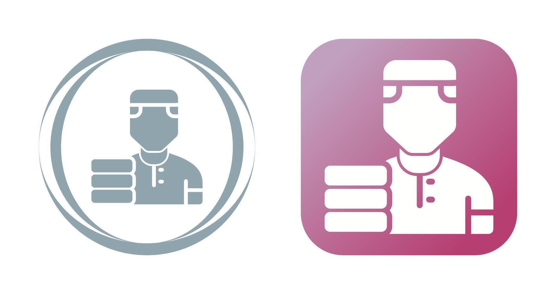 Delivery Man Vector Icon