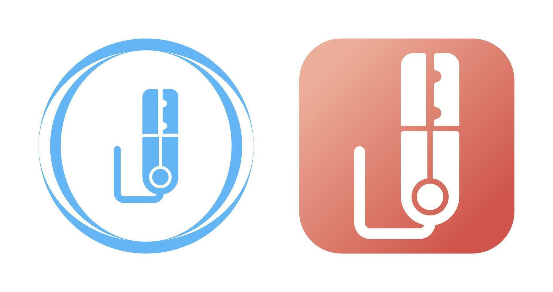 Grounding Clamp Vector Icon