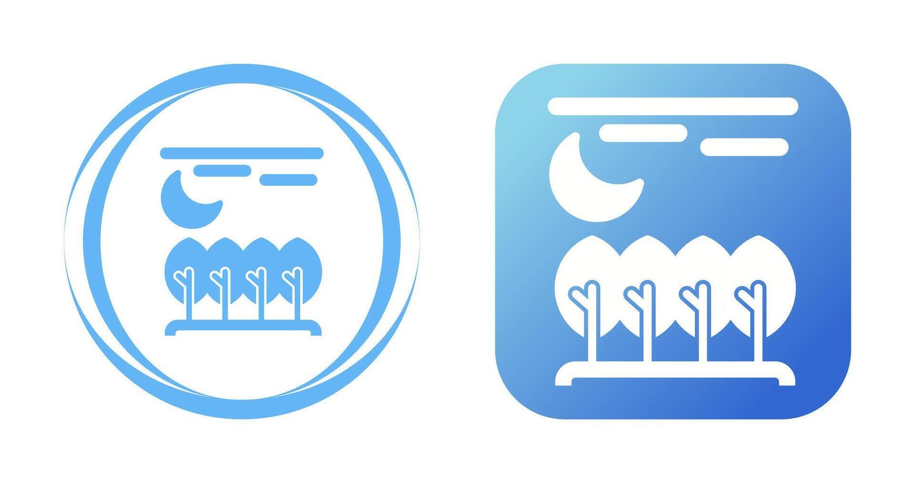 icono de vector de bosque