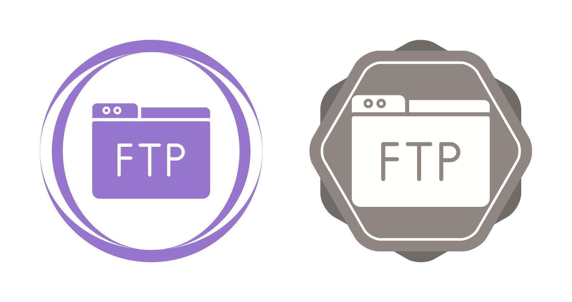 icono de vector ftp