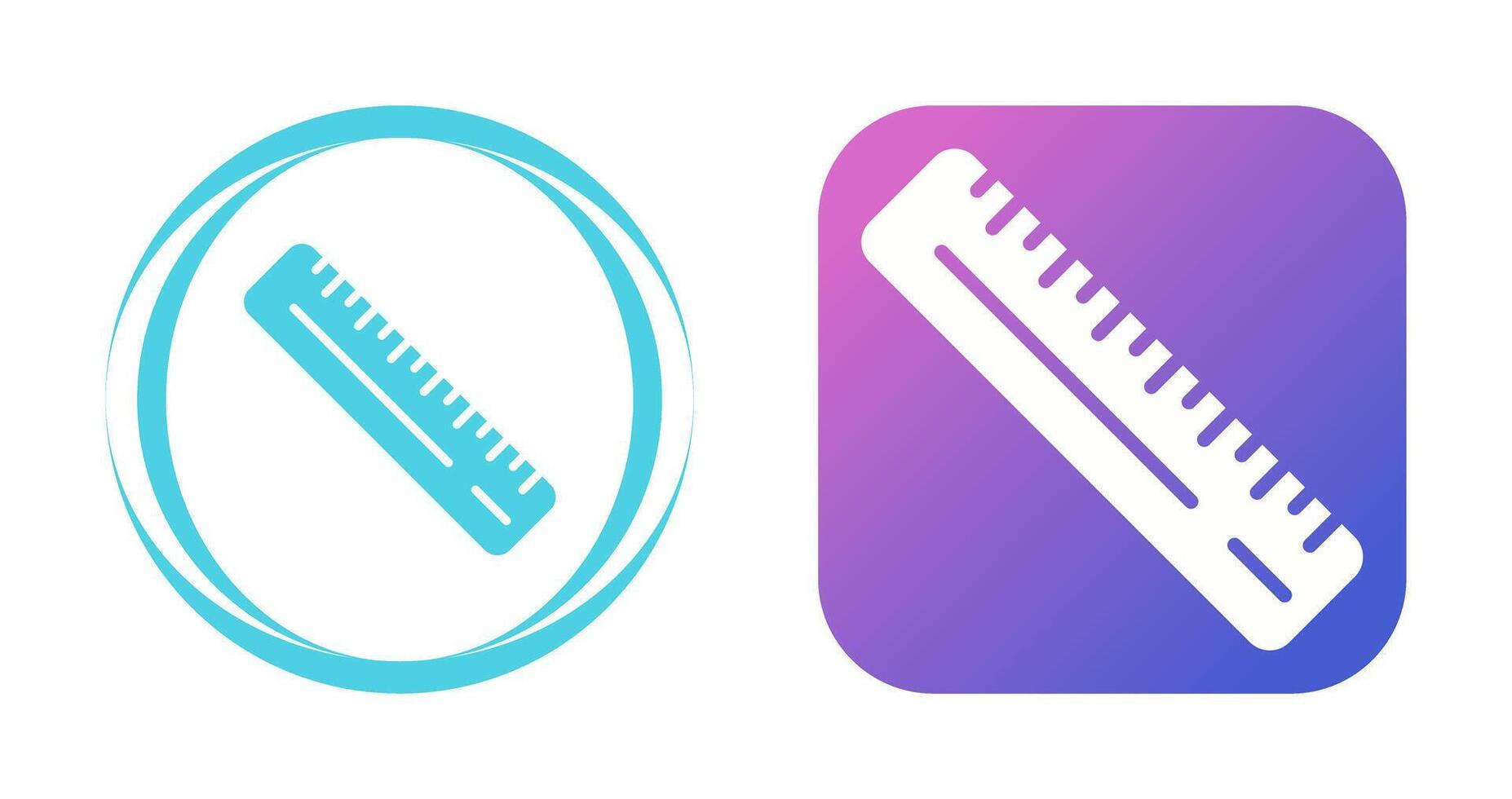 Straight Ruler Vector Icon