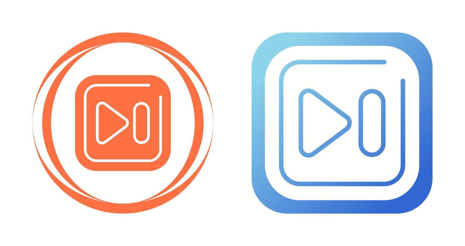 Next Track Square Vector Icon