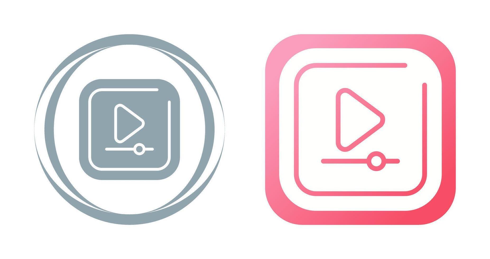 Video Play Square Vector Icon