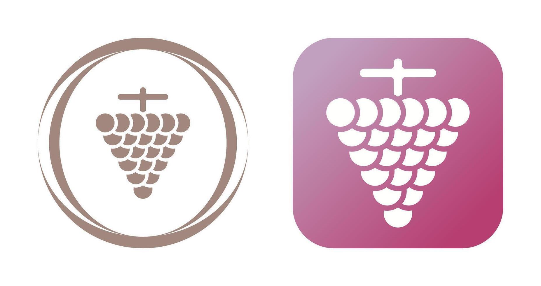 icono de vector de uvas