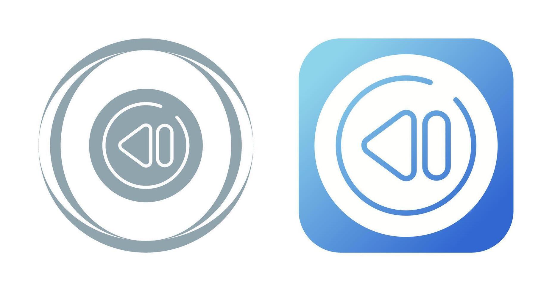 Previous Track Circle Vector Icon