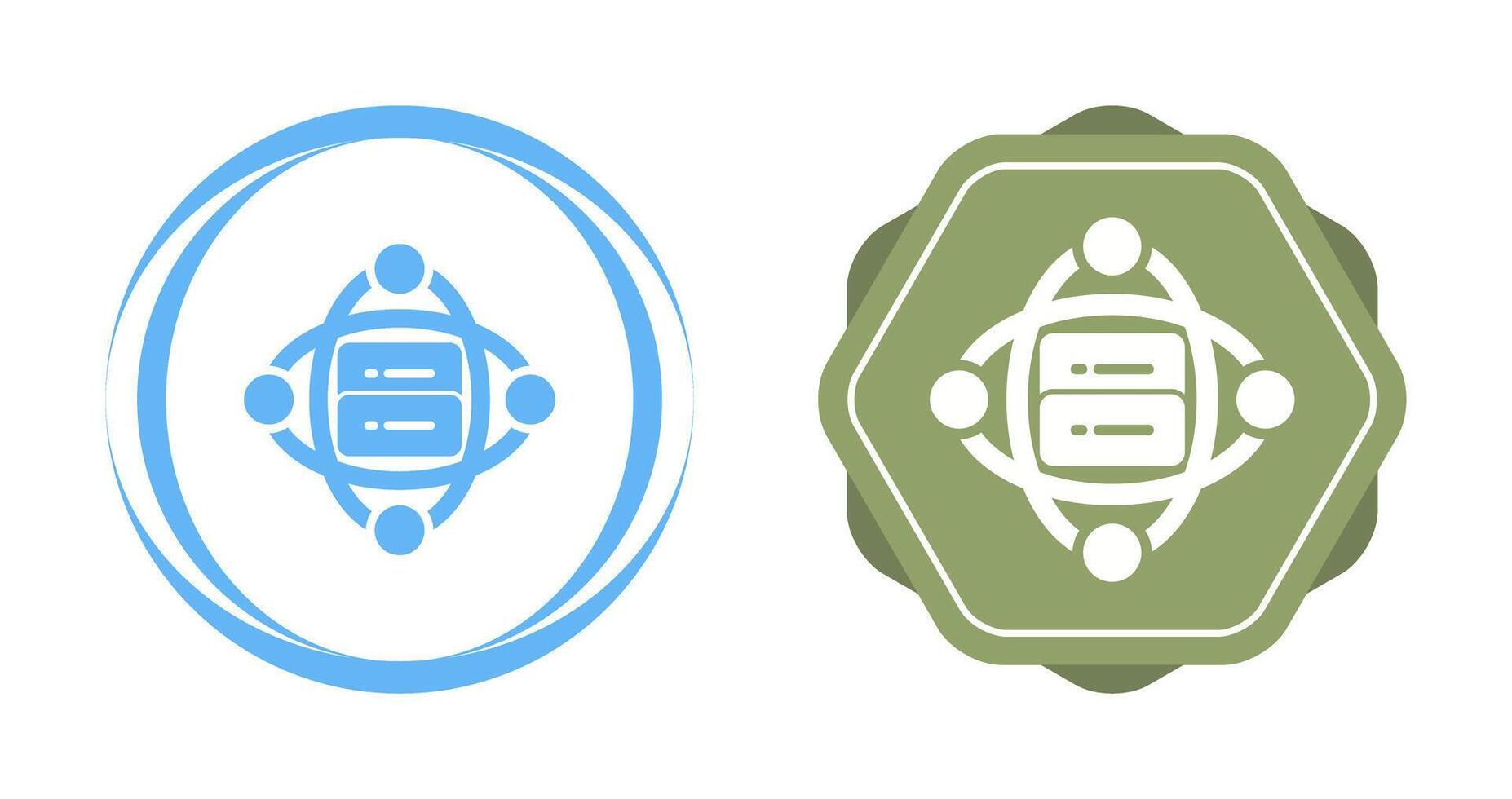 Cluster Server Vector Icon