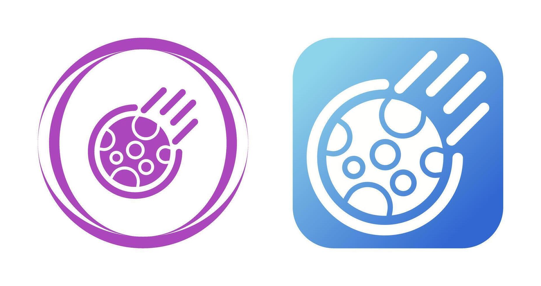 Meteor Vector Icon