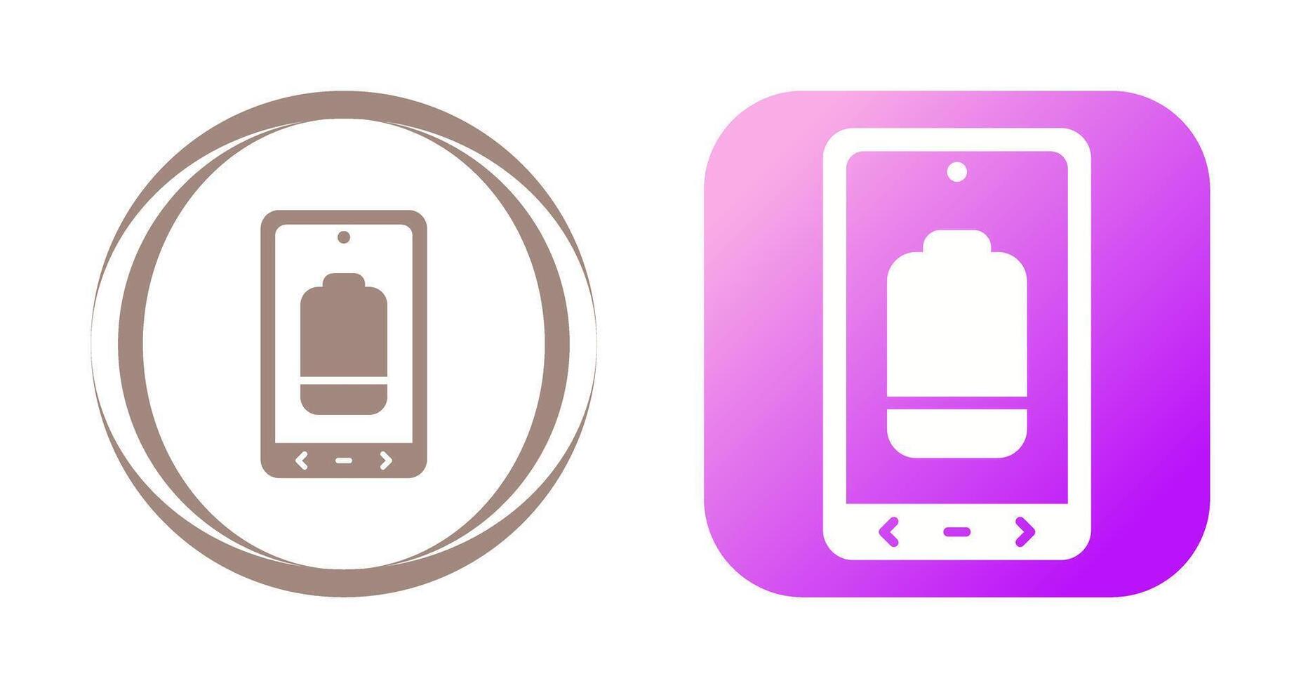 Battery Low Vector Icon
