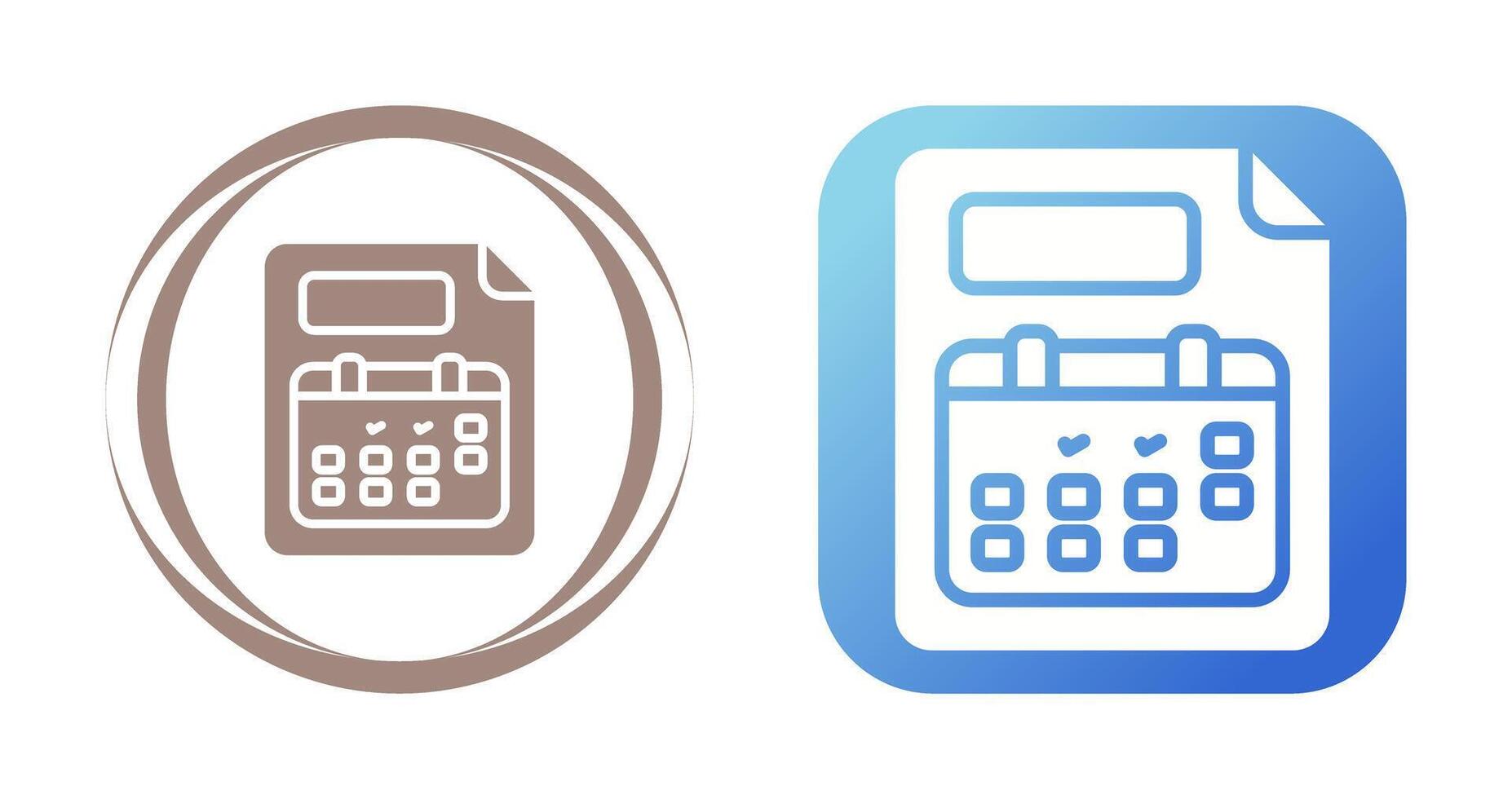 Planner Vector Icon