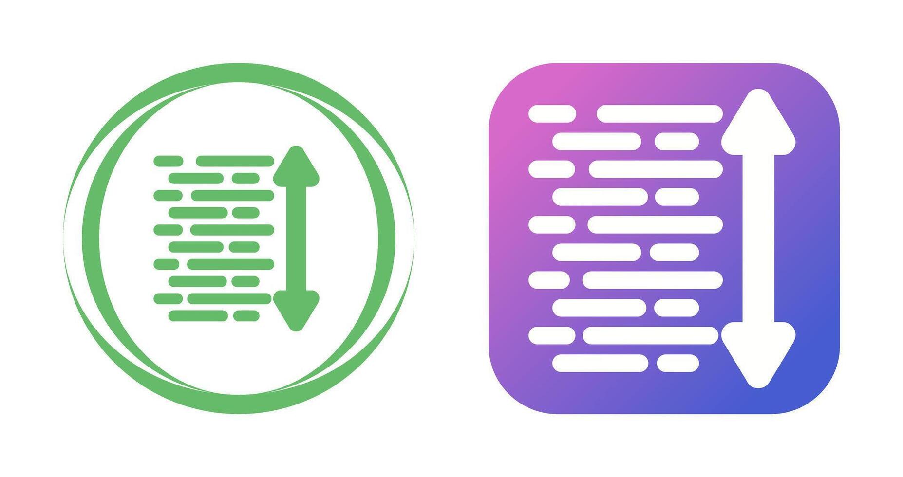 Line Spacing Vector Icon