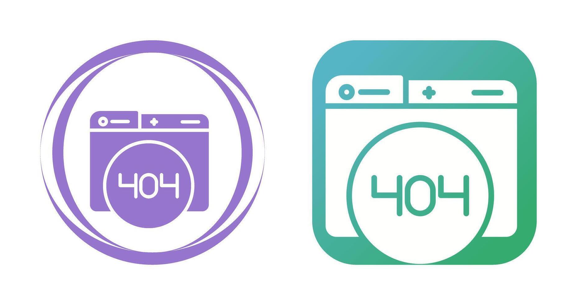 404 Error Vector Icon