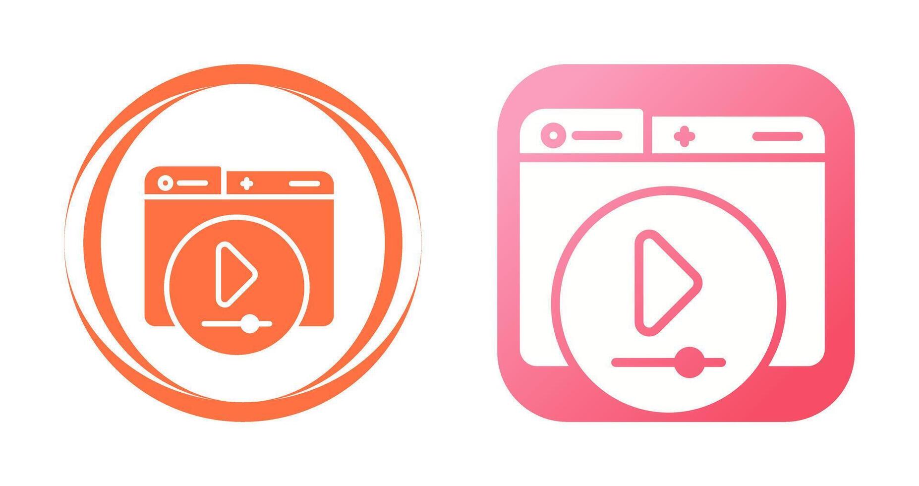 Video Player Vector Icon