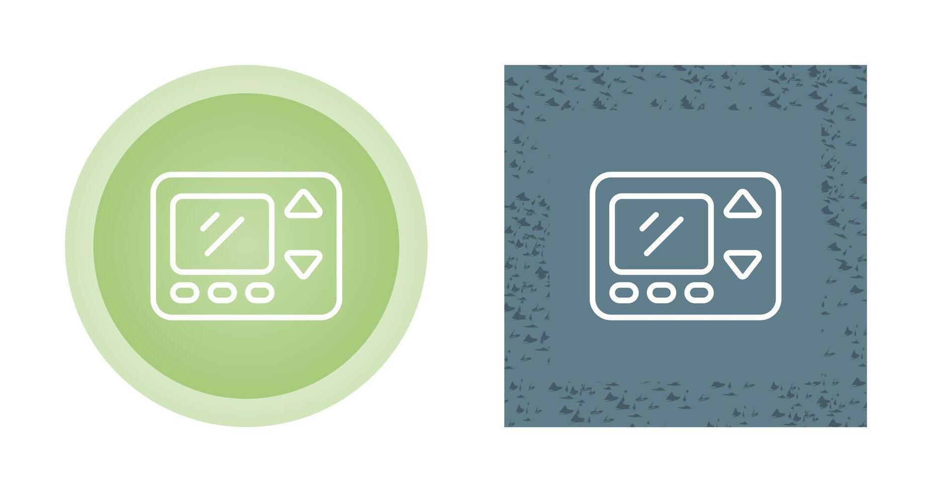 icono de vector de termostato inteligente