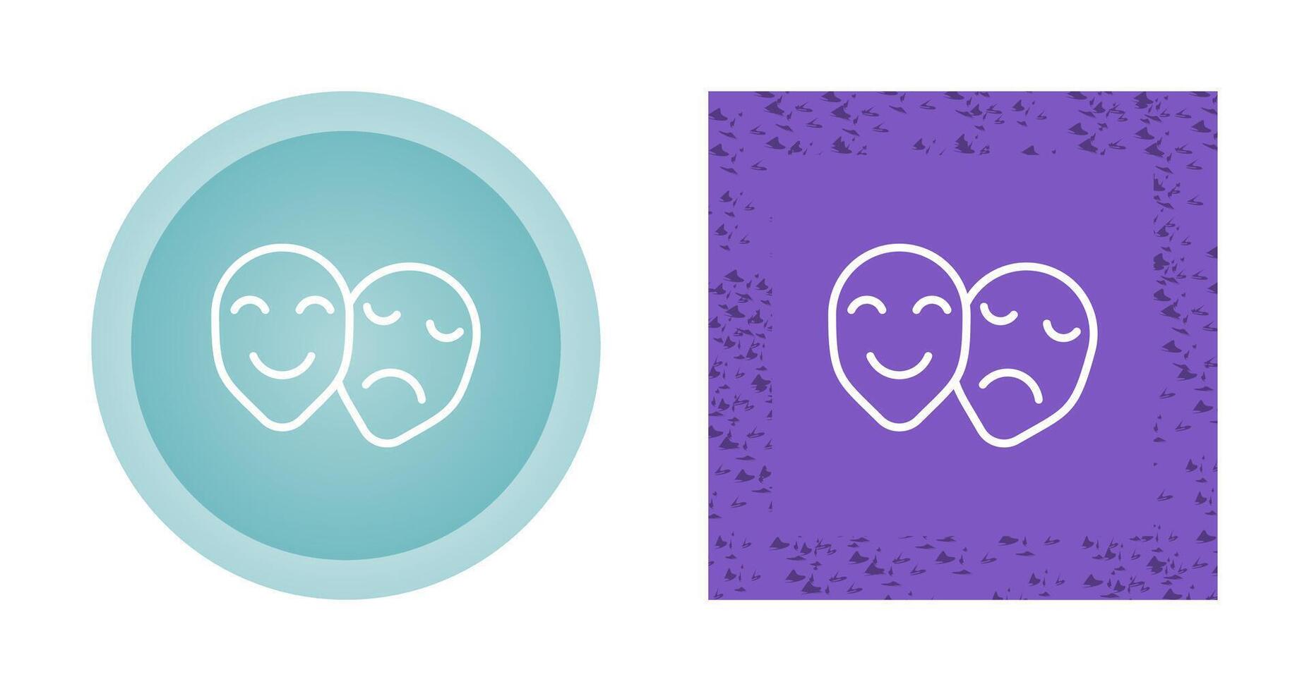 Theatre masks Vector Icon