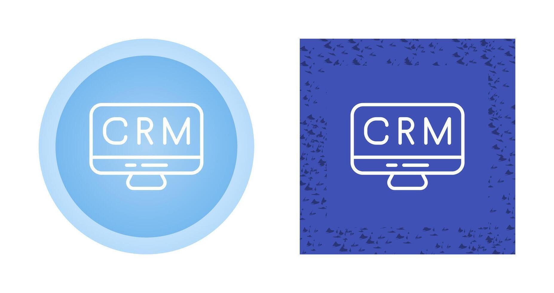 crm analítica vector icono