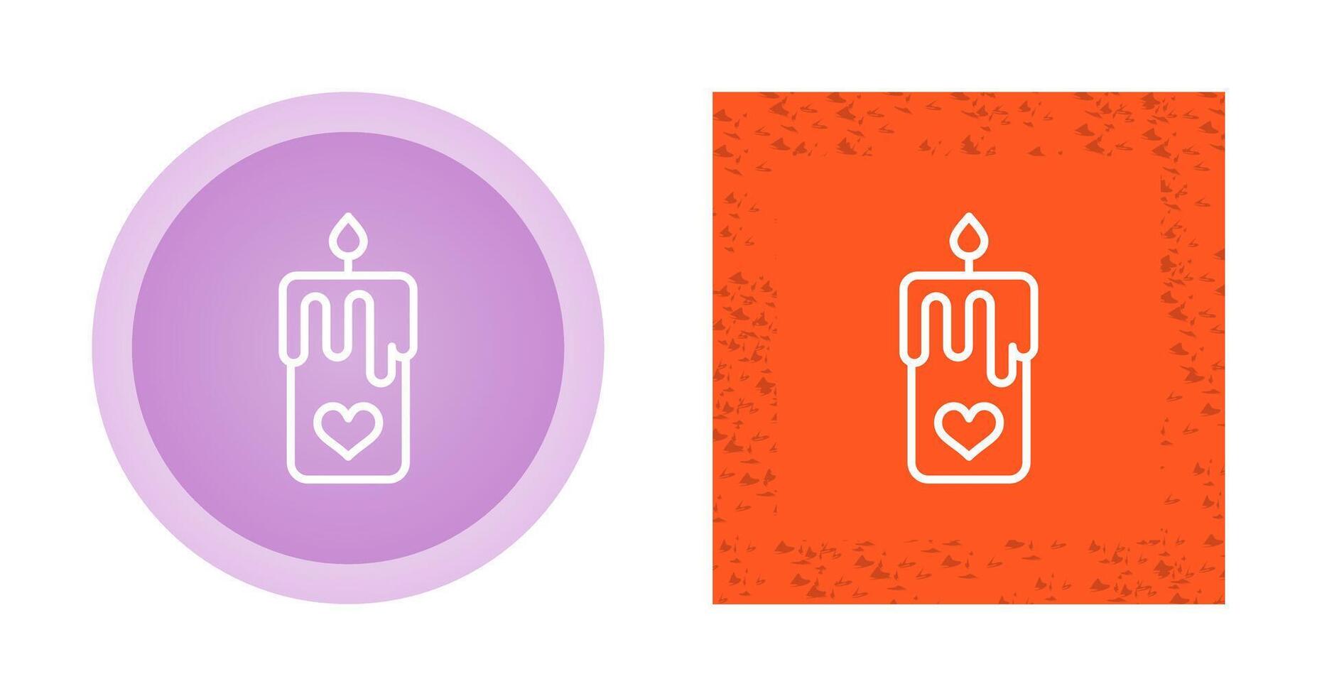 Romantic candle Vector Icon